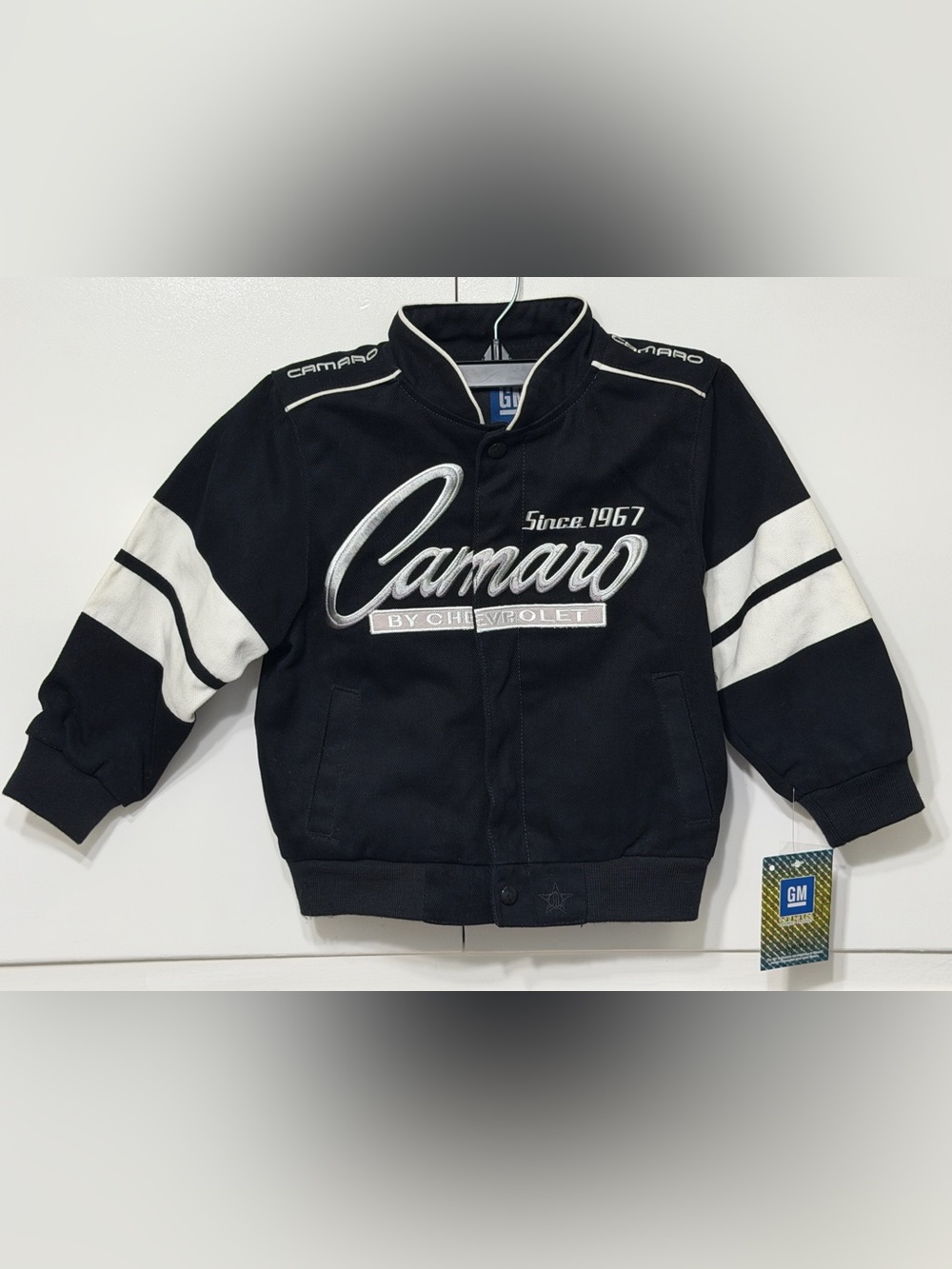 NWT Camaro Black & White Kids Jacket by Chevrolet